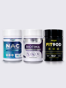 NAC + BIOTINA + FIT90D – Metabolismo, Energia e Suporte Antioxidante | 150 Cápsulas